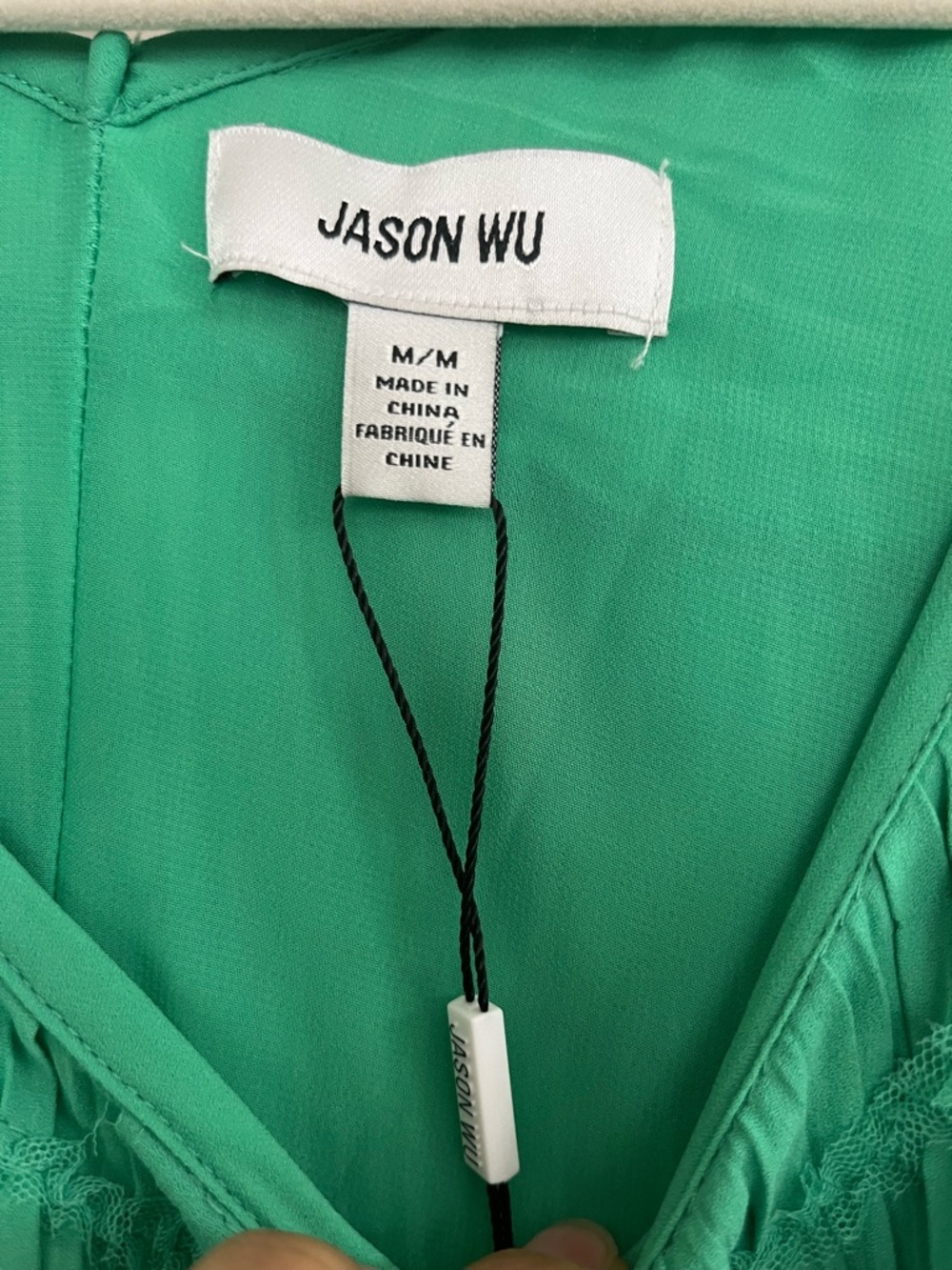 Jason Wu Green Sleeveless Maxi Dress - Elegant Women's Dress size M - Picture 4 of 6